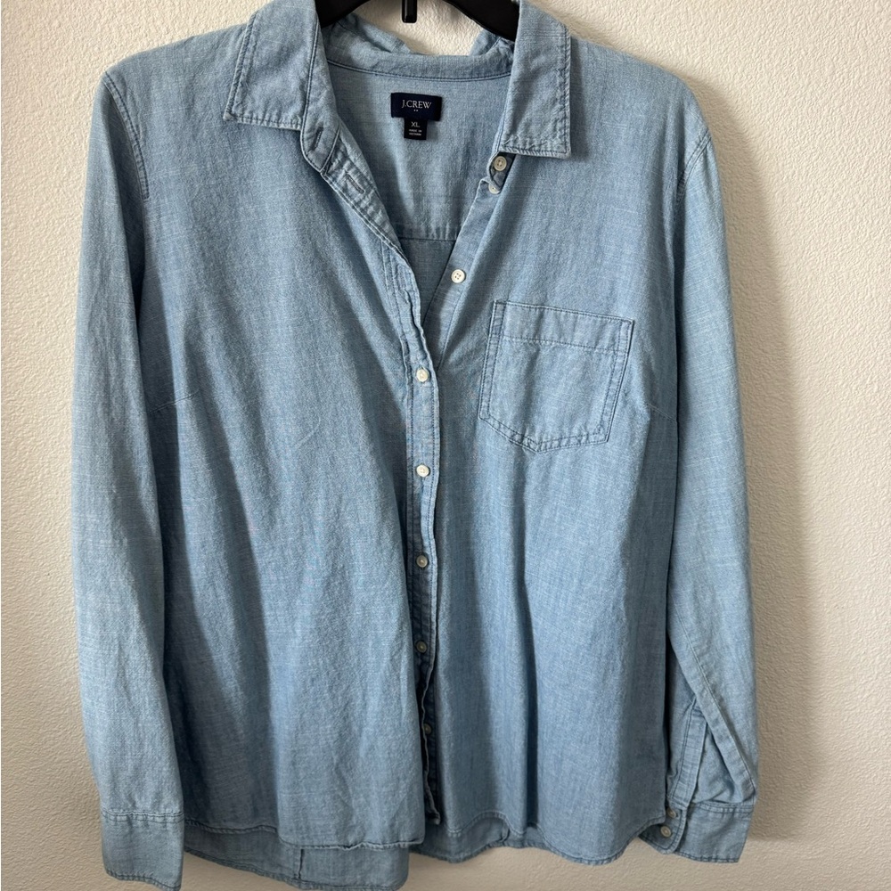 J. Crew Blue Casual Button Down Shirt
